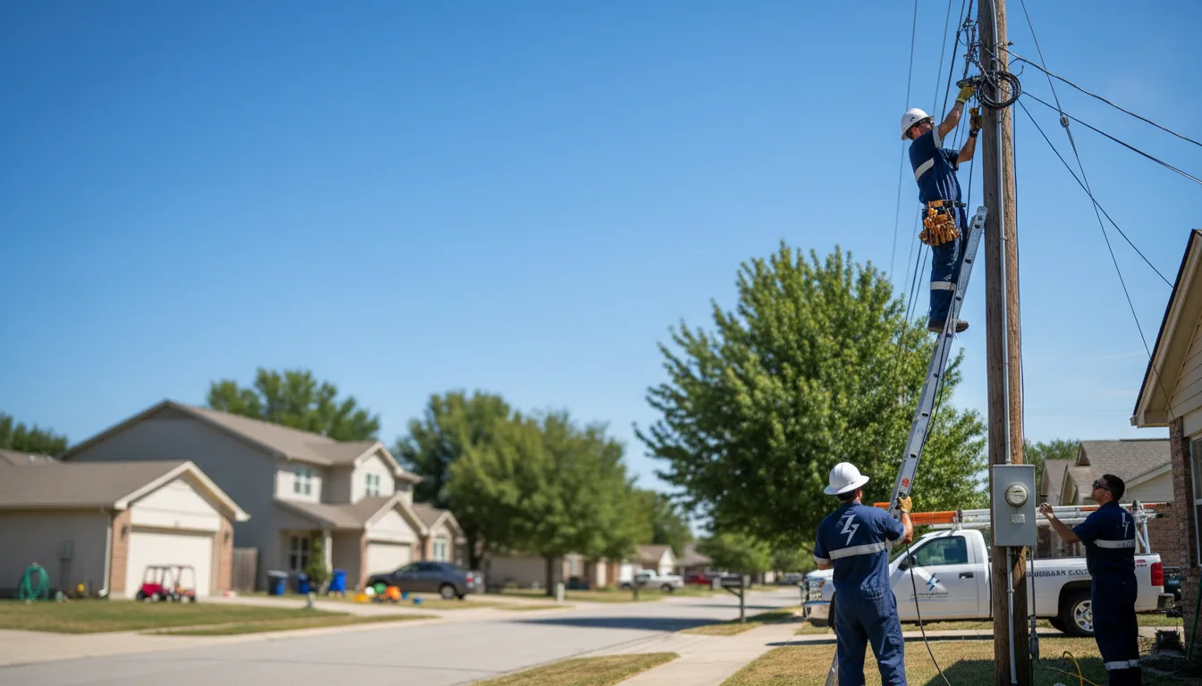 Residential electrician providing installation services in Oostburg, WI